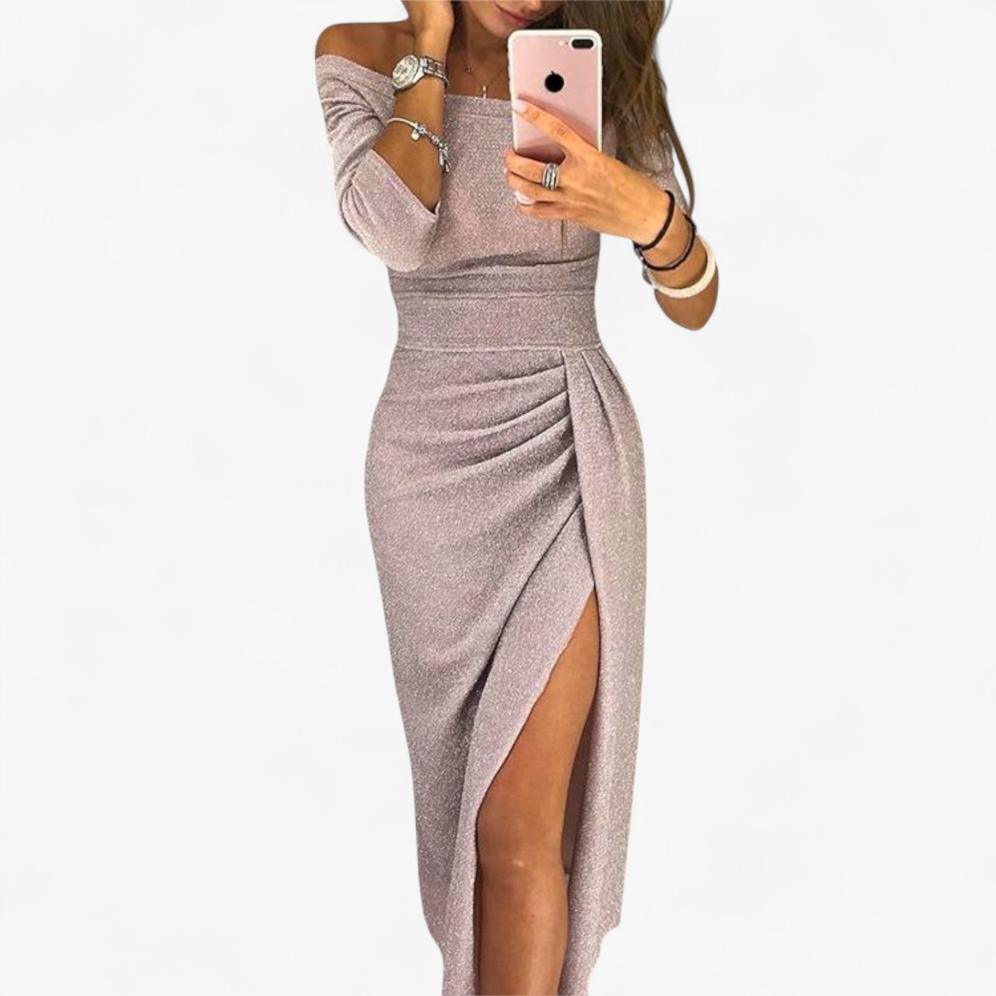 Alwinna – Elegant off-shoulder dress