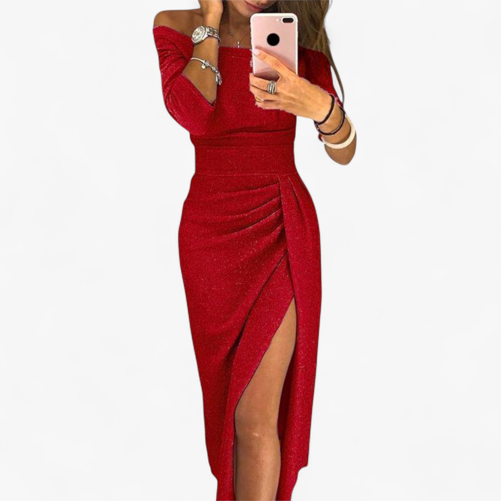 Alwinna – Elegant off-shoulder dress