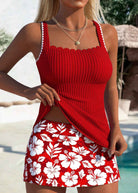 Maisy | Schickes Tankini-Set mit mittlerer Taille im Paisley-Muster