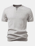 Checkerboard Collar Men's Shirt