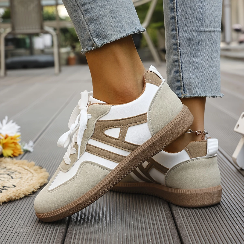 Shoes : Lisa - Orthopedic Comfortable Sneakers in van Paper Favor