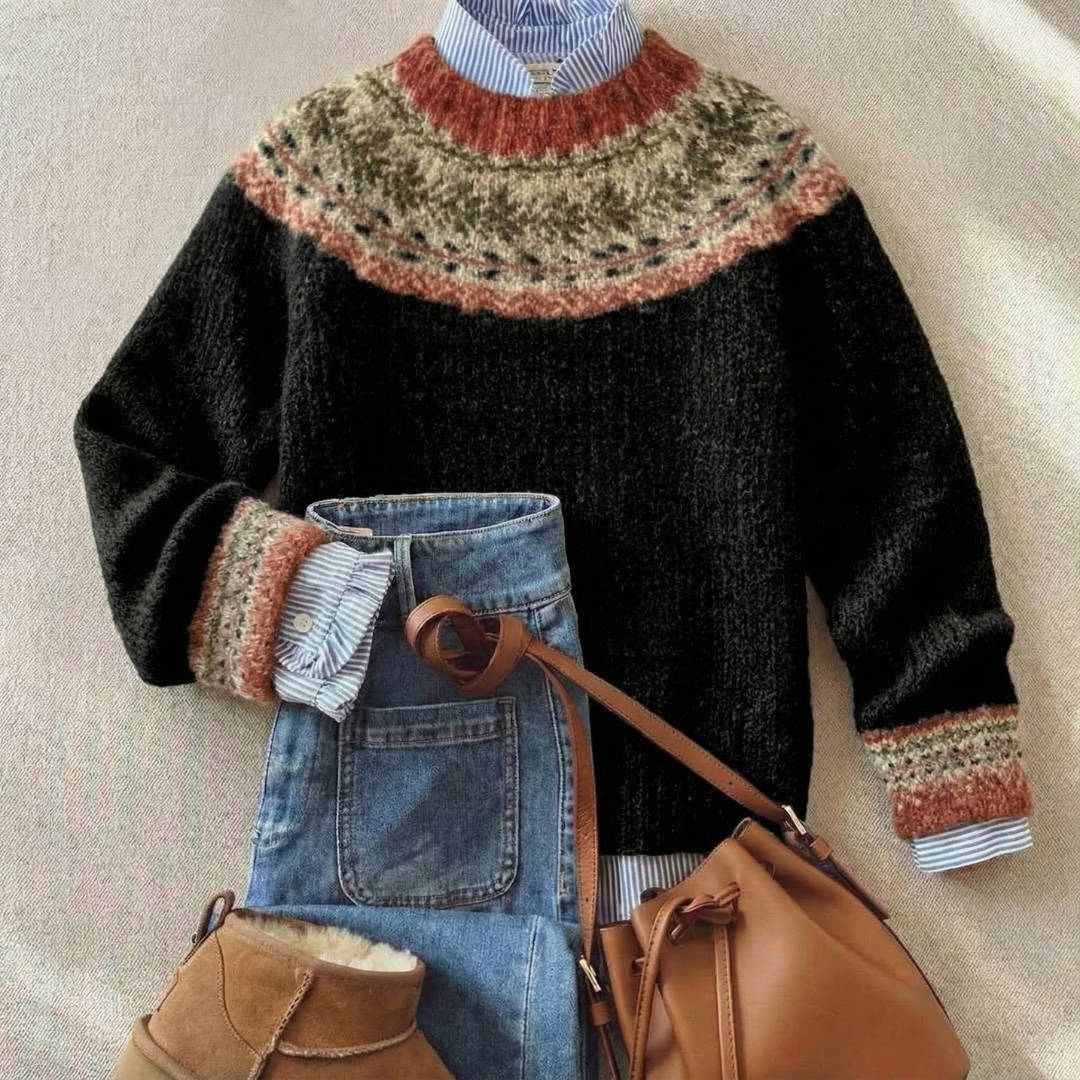 Eleanor: Heritage Nordic Knit Sweater