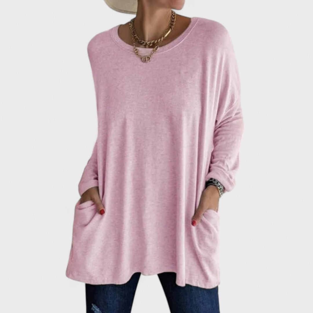 Moira | Effortless Relaxed-Fit Long-Sleeve Top