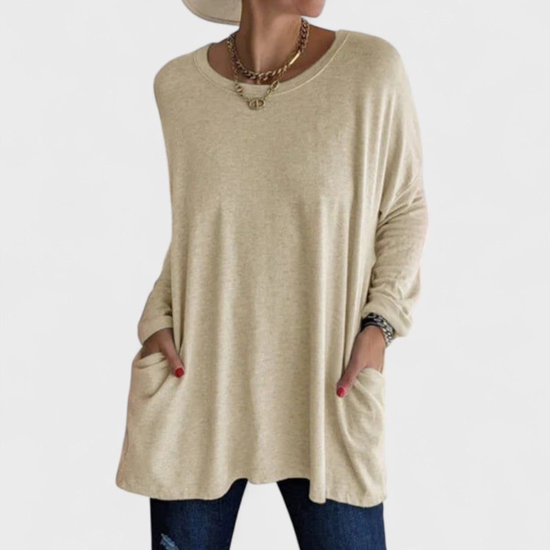 Moira | Effortless Relaxed-Fit Long-Sleeve Top