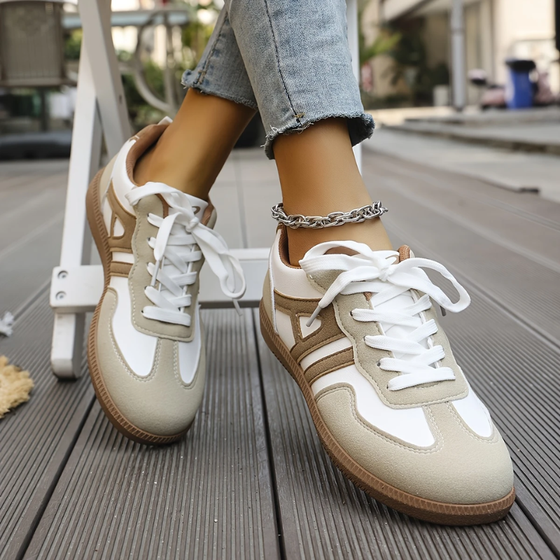 Shoes : Lisa - Orthopedic Comfortable Sneakers in van Paper Favor