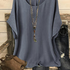 : Sienna™ | Effortless Summer Top in Space Gray van Paper Favor