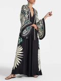Women's Elegant Floral Print Maxi Dress