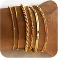 Isabella Vernetta Gold Bracelet Set – Elegant, Coordinated Jewelry for Any Occasion