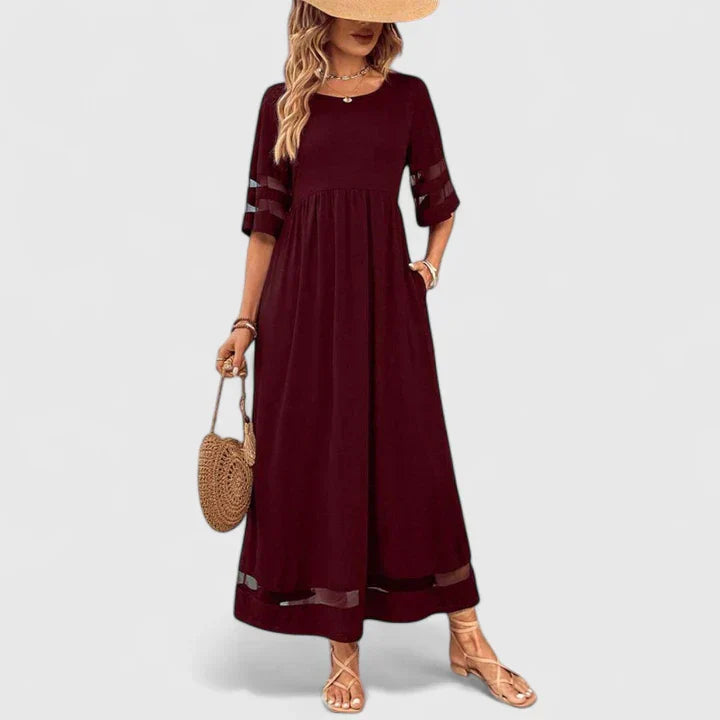 Women's Sophisticated Midi Dress for Effortless Style