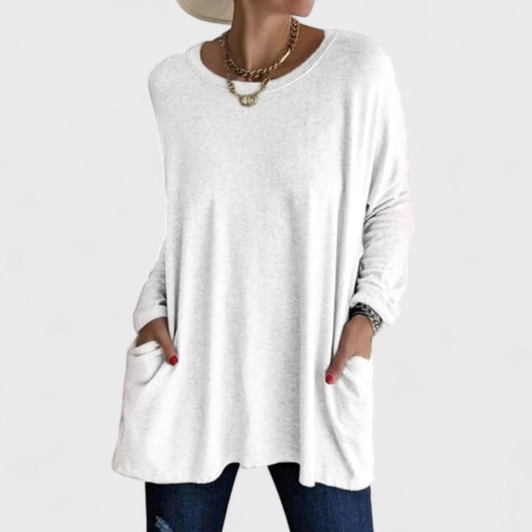 Moira | Effortless Relaxed-Fit Long-Sleeve Top