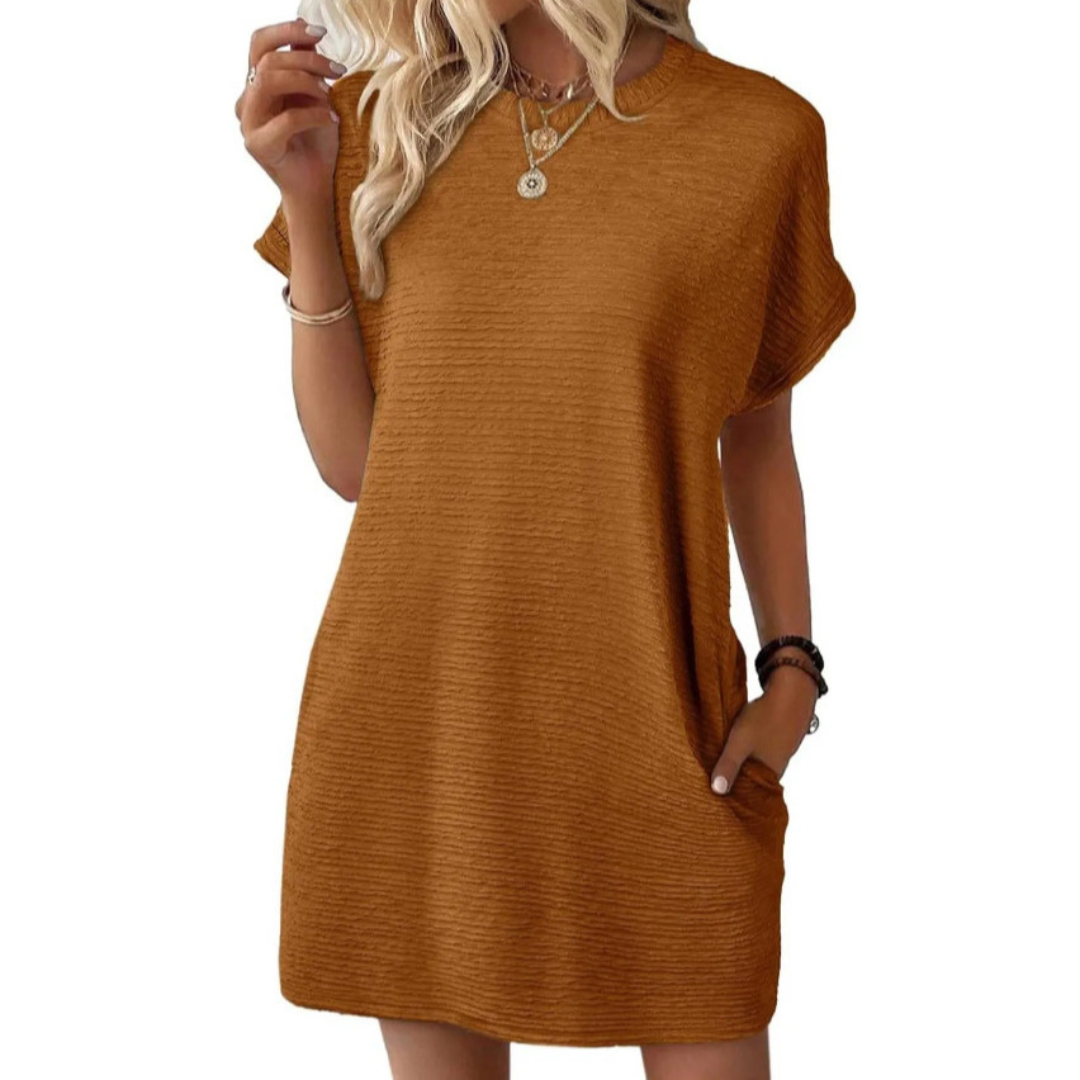 Liora | Casual Round Neck Dress