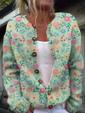 Women's Women’s Vintage Cardigan Sweater – Timeless Cozy Knit