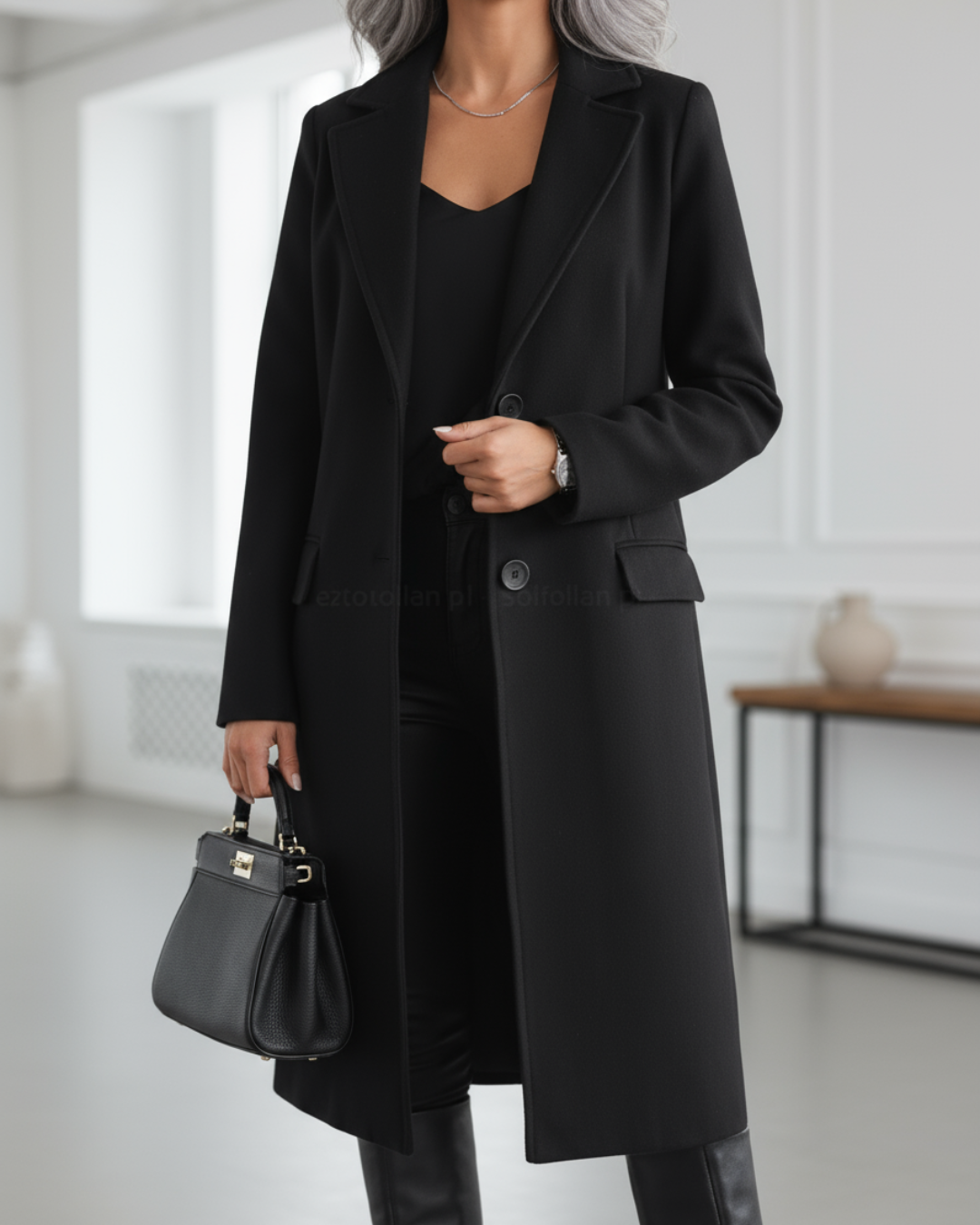 Judith | Luxurious Long Wool Coat for Timeless Elegance