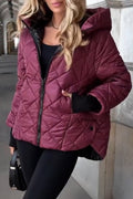 Women's hooded jacket: style and comfort