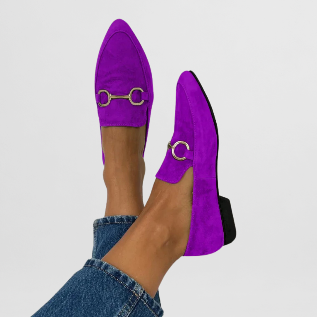 : Hyelianne - Comfortable Loafers in Lilac van Paper Favor