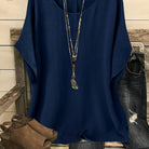 : Sienna™ | Effortless Summer Top in Blue Navy van Paper Favor