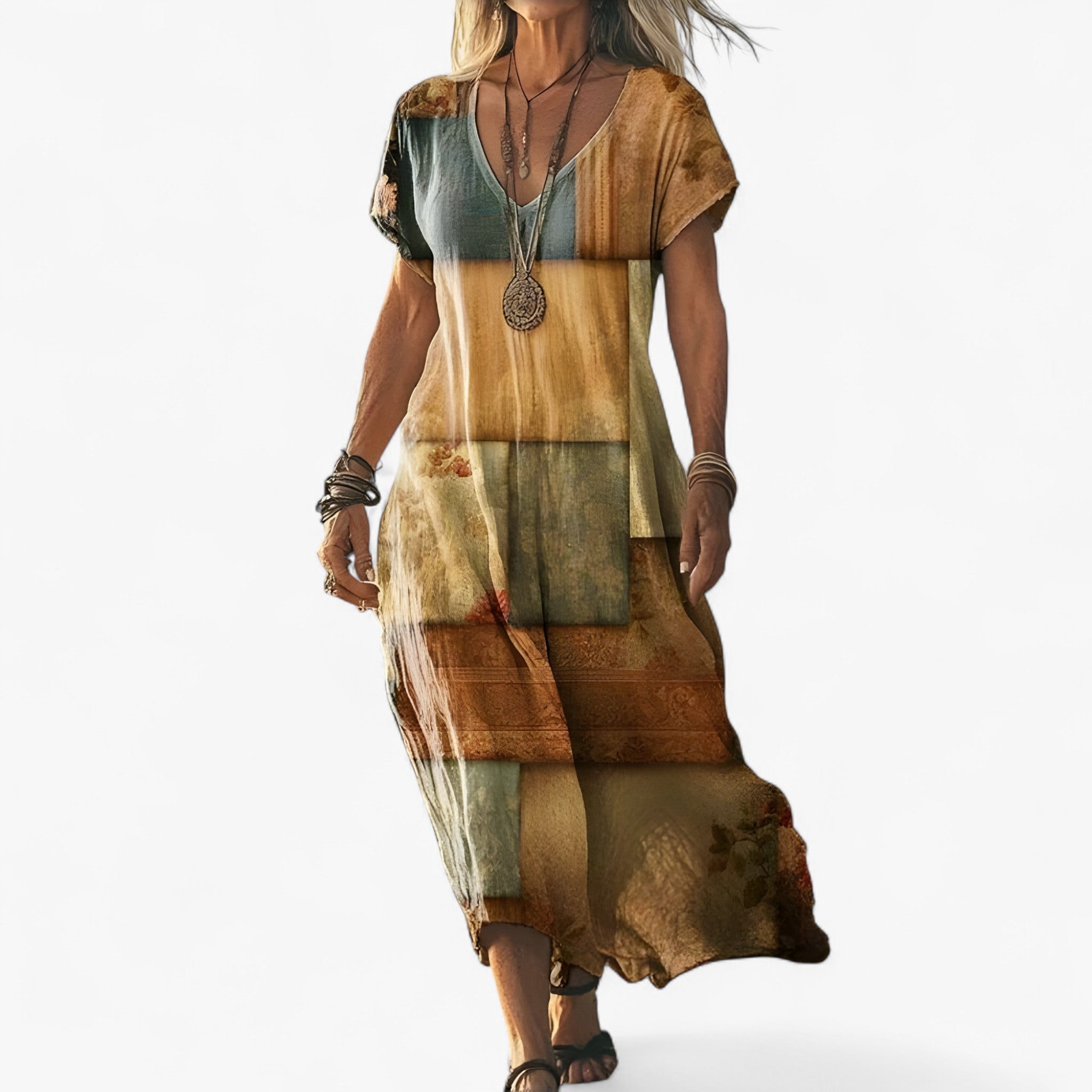 Women's Vintage Gradient Dress