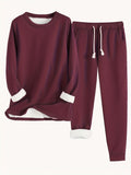 Women's Karina Burgundy Lounge Set — Ultra-Comfortable & Stylish