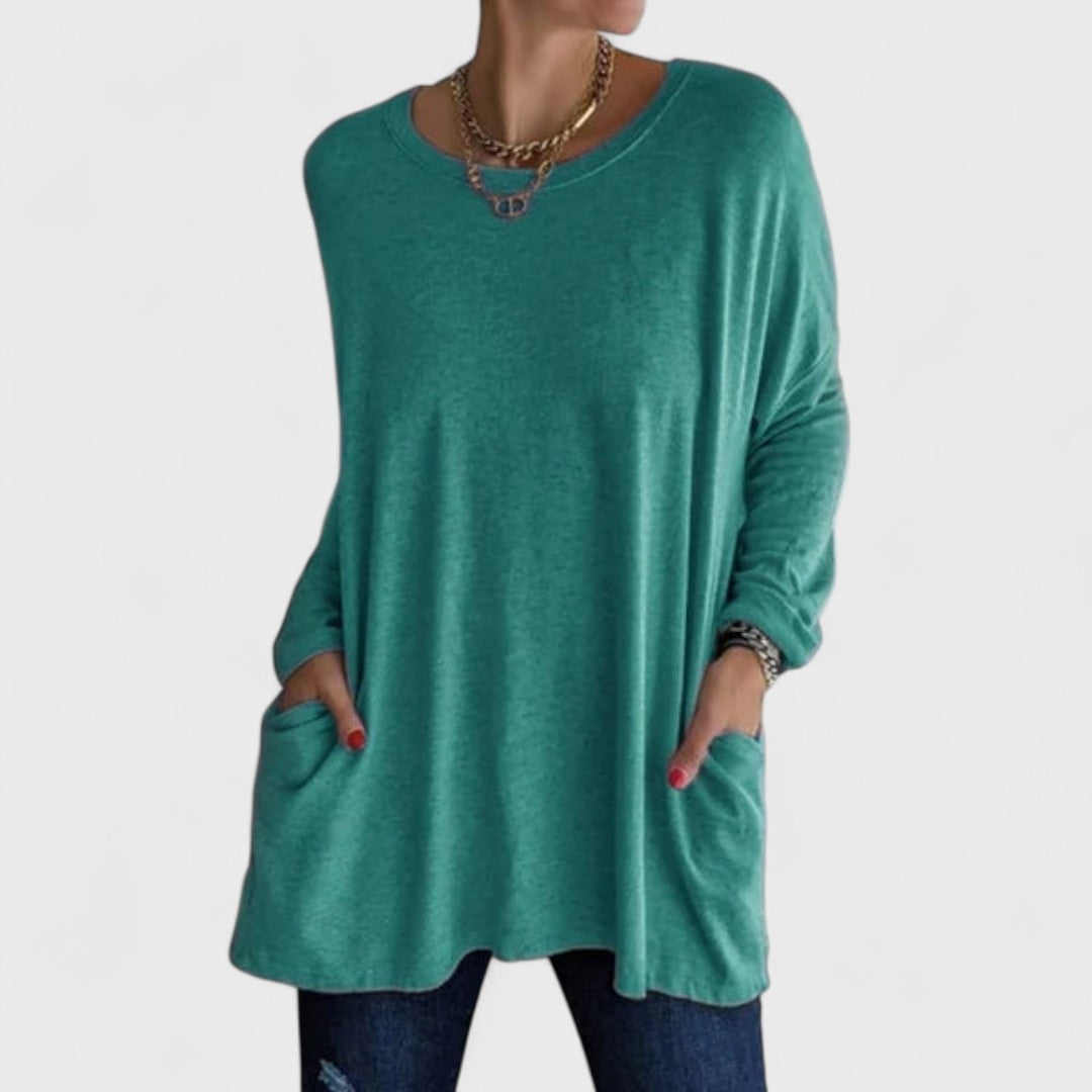 Moira | Effortless Relaxed-Fit Long-Sleeve Top