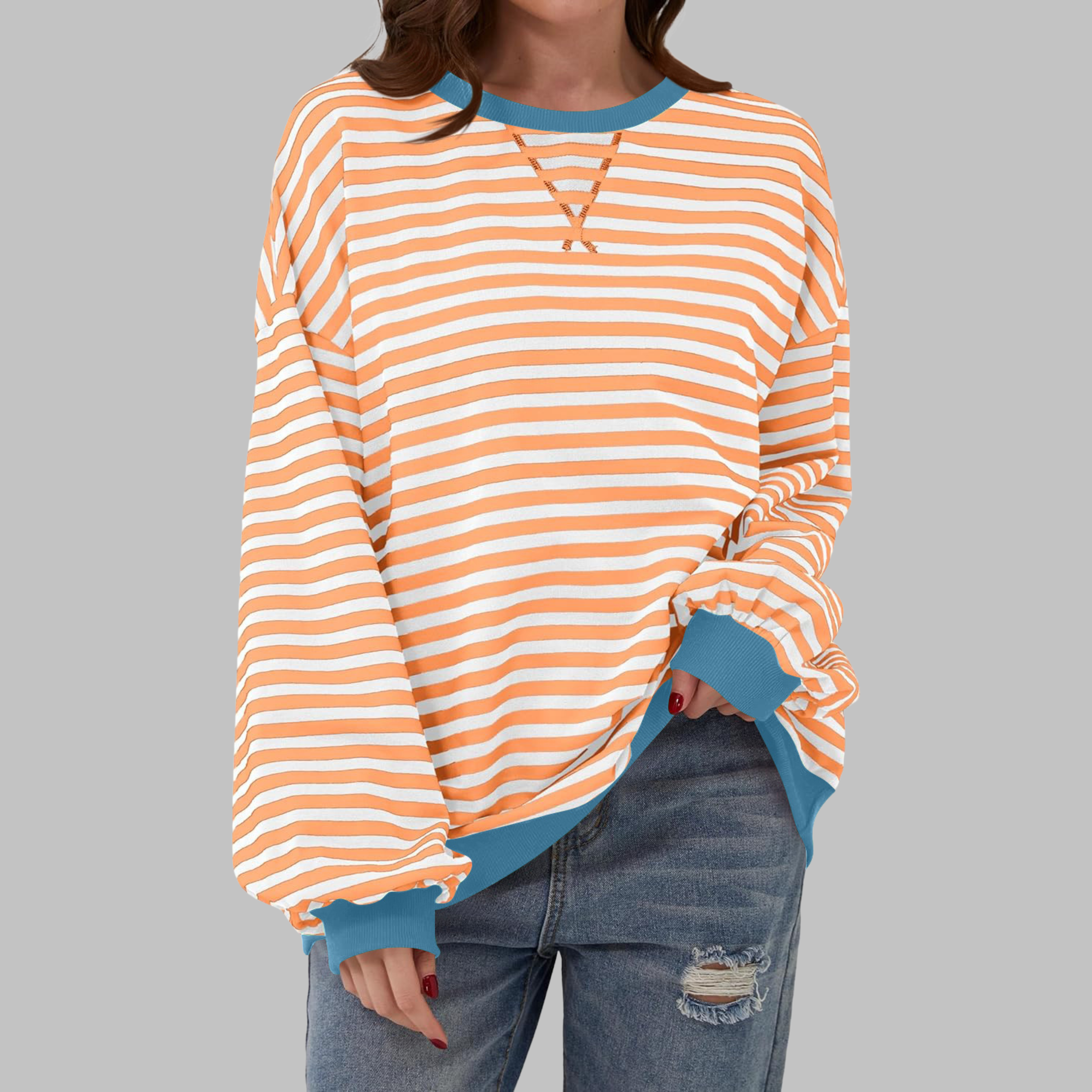 Malin | Cozy Striped Knit Sweater with a Relaxed Fit