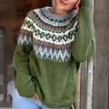 Maud – Cozy knitted sweater with winter pattern