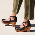 Mia Women's Elegant Closed-Toe Wedge Heels