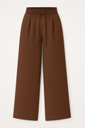 Women's Palazzo pants with high waist and tie belt – Elegance and