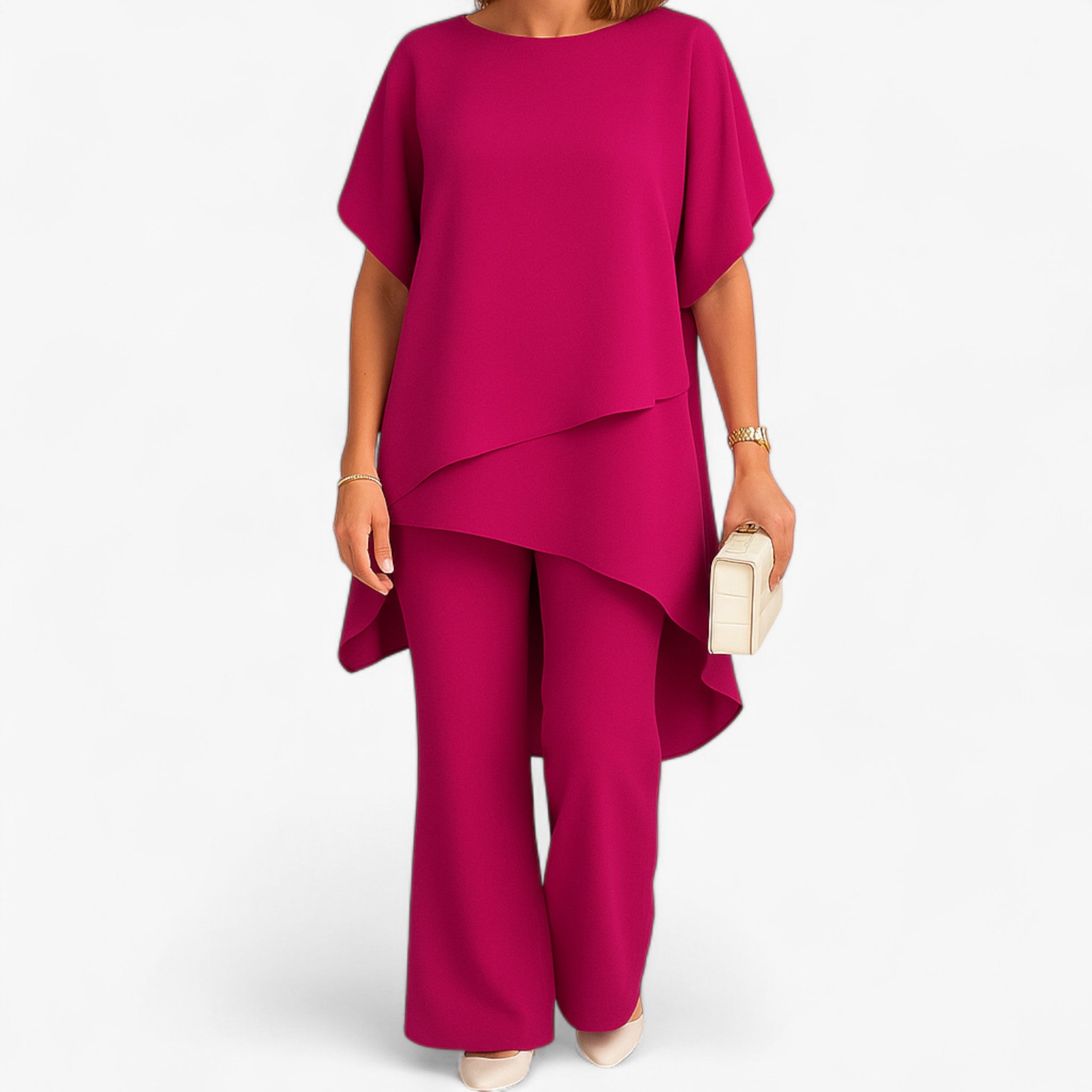 Chiffon Top and Loose Pants