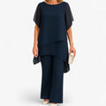 Women's Chiffon Top and Loose Pants