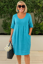 Hazel | Everyday Linen Dress with Pockets - Alurea & Co.
