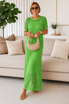 : Bethany™ Cut-Out Long Maxi Dress + Free Inner Dress in Green van Paper Favor