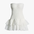 Women's Exclusive strapless slimming dress with elegant cutouts