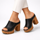 : Mizella | Platform Heels in Black van Cow Clothing