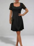 Women's Amélie – Timeless Lace Midi Dress with Elegant Silhouette