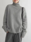 Isabella Cozy Turtleneck Knit Sweater