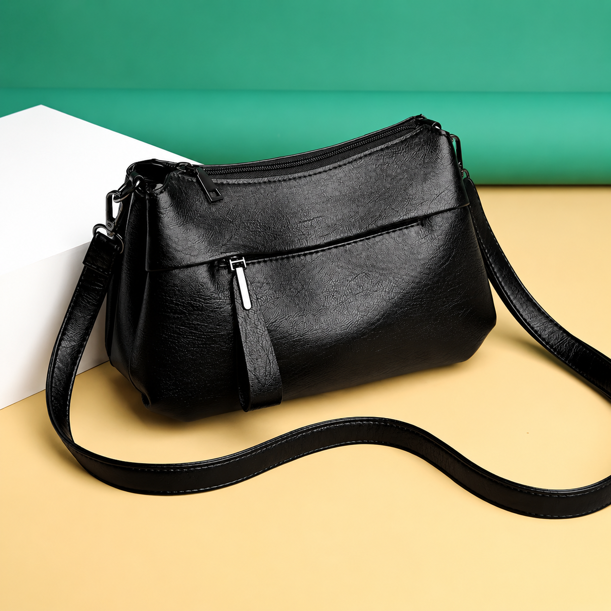: Alana™ Crossbody Bag in Black van DUUWE
