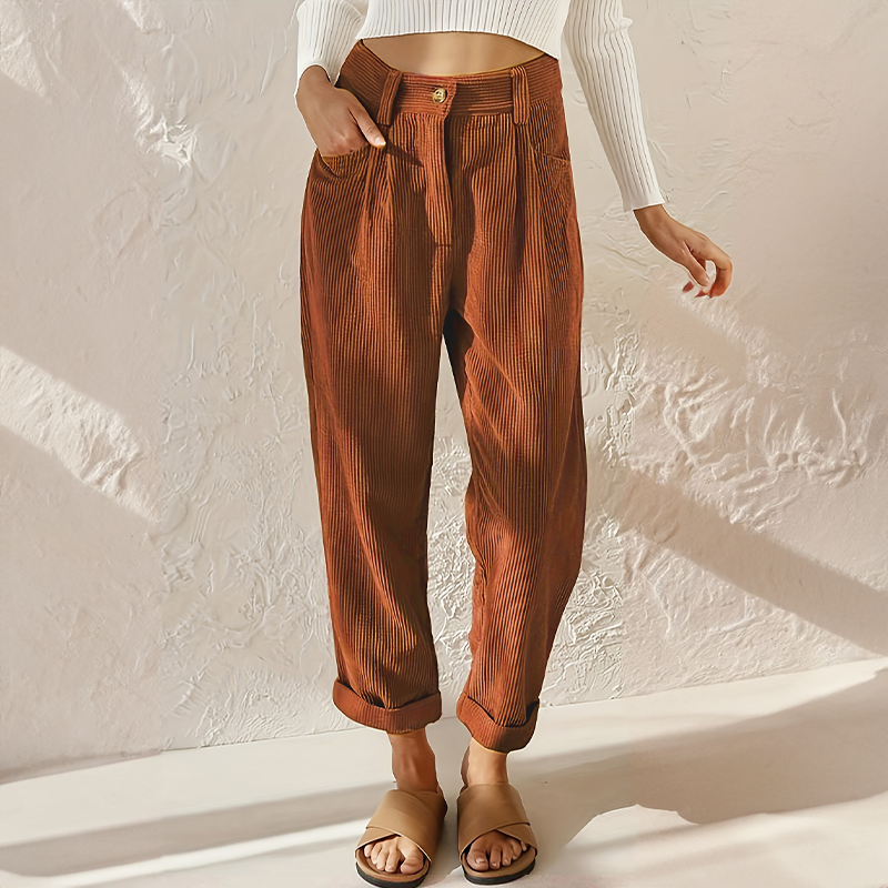 Natalia | Women’s Summer High-Waisted Wide-Leg Pants – Flowy, Breathable & Effortlessly Stylish