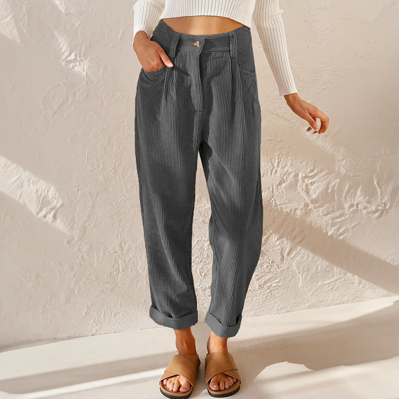 Natalia | Women’s Summer High-Waisted Wide-Leg Pants – Flowy, Breathable & Effortlessly Stylish