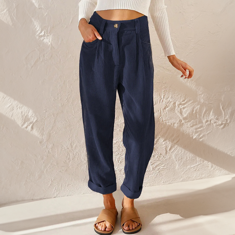 Natalia | Women’s Summer High-Waisted Wide-Leg Pants – Flowy, Breathable & Effortlessly Stylish