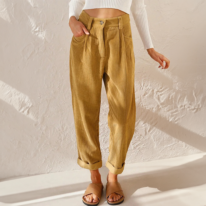 Natalia | Women’s Summer High-Waisted Wide-Leg Pants – Flowy, Breathable & Effortlessly Stylish