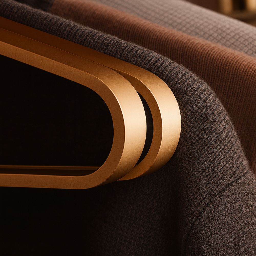 Clothes Hanger : Men's Hangers in Aluminum - Slim, Non-slip, Space-saving in van Paper Favor