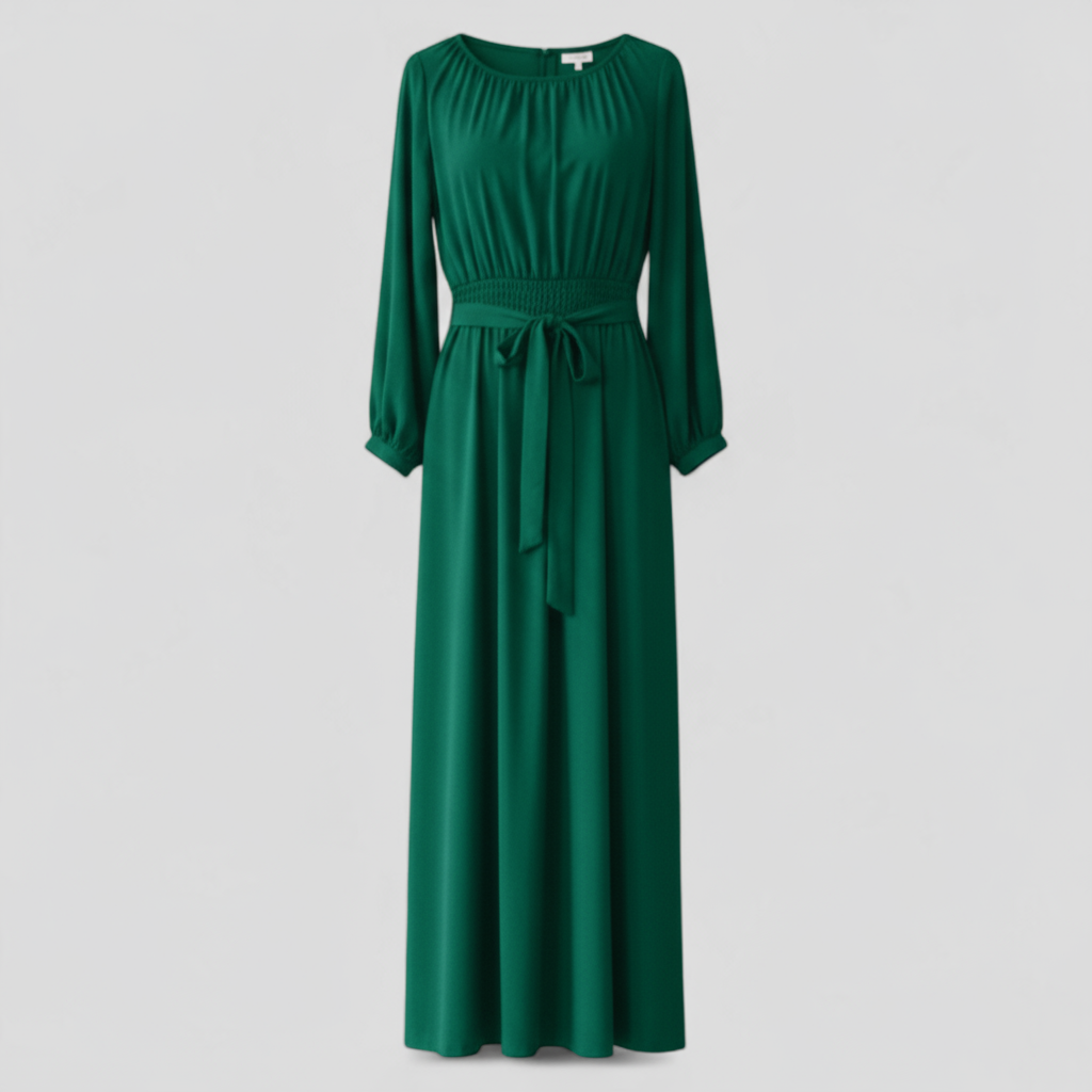 Women's Elegant maxi dress with belt