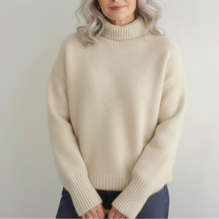 Hailey | Luxurious Pure Cashmere Turtleneck Sweater – Timeless Classic