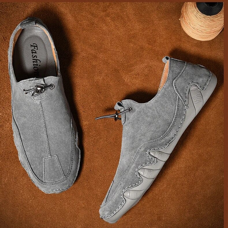 Lorenzo Genuine Leather Slip-Ons - Effortless Style and Superior Comfort