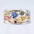 Vintage Rainbow Zirconia Ring