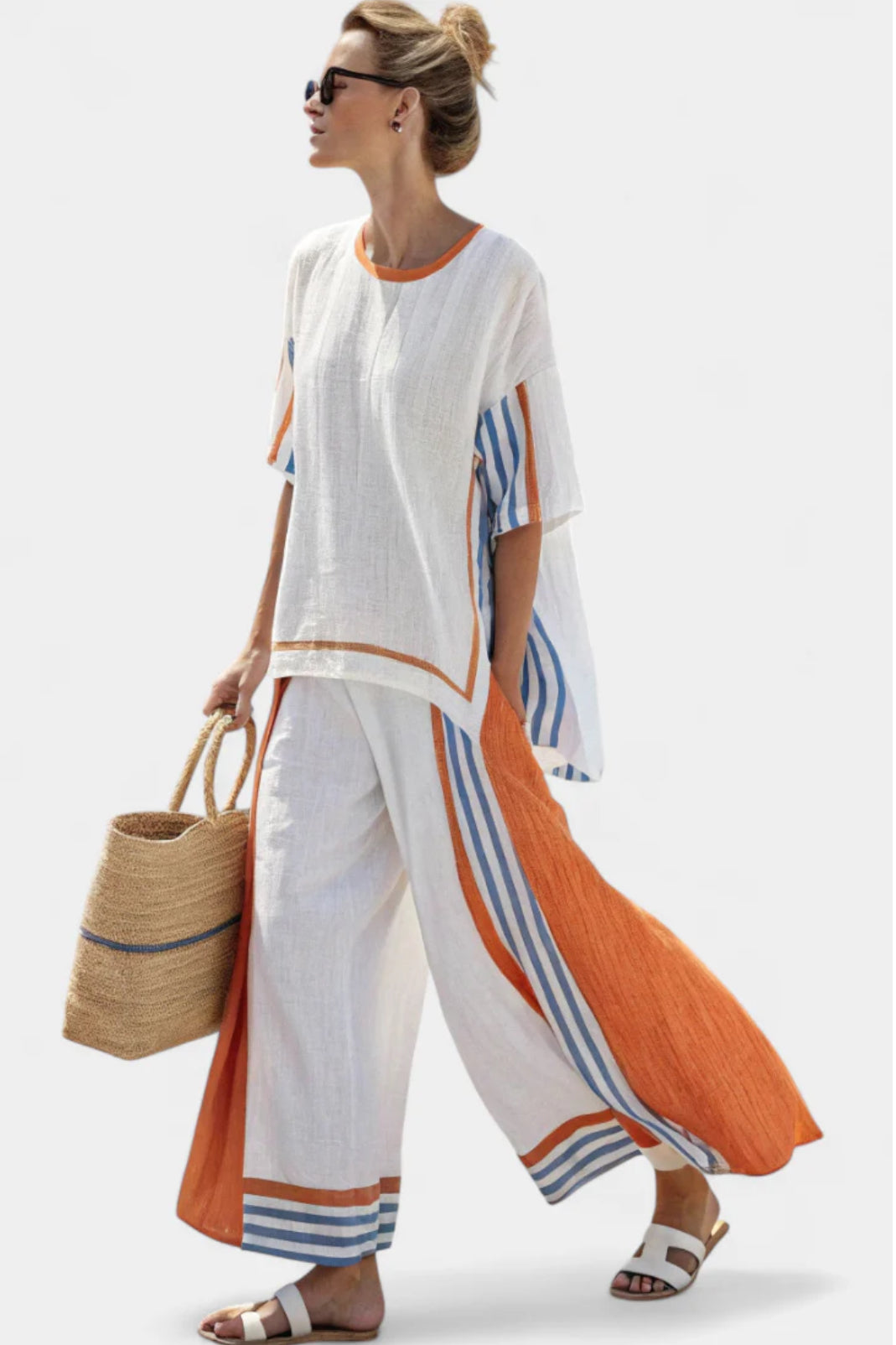 Clothing > Sets : Vivanya | Elegant Set in Orange van Paper Favor