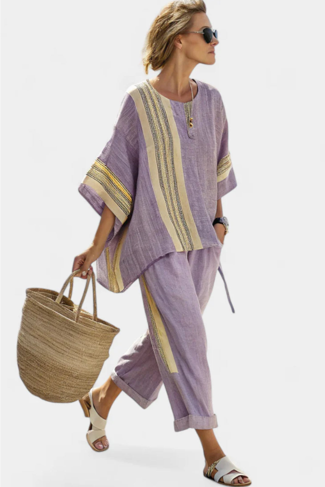Clothing > Sets : Vivanya | Elegant Set in Purple S van Paper Favor