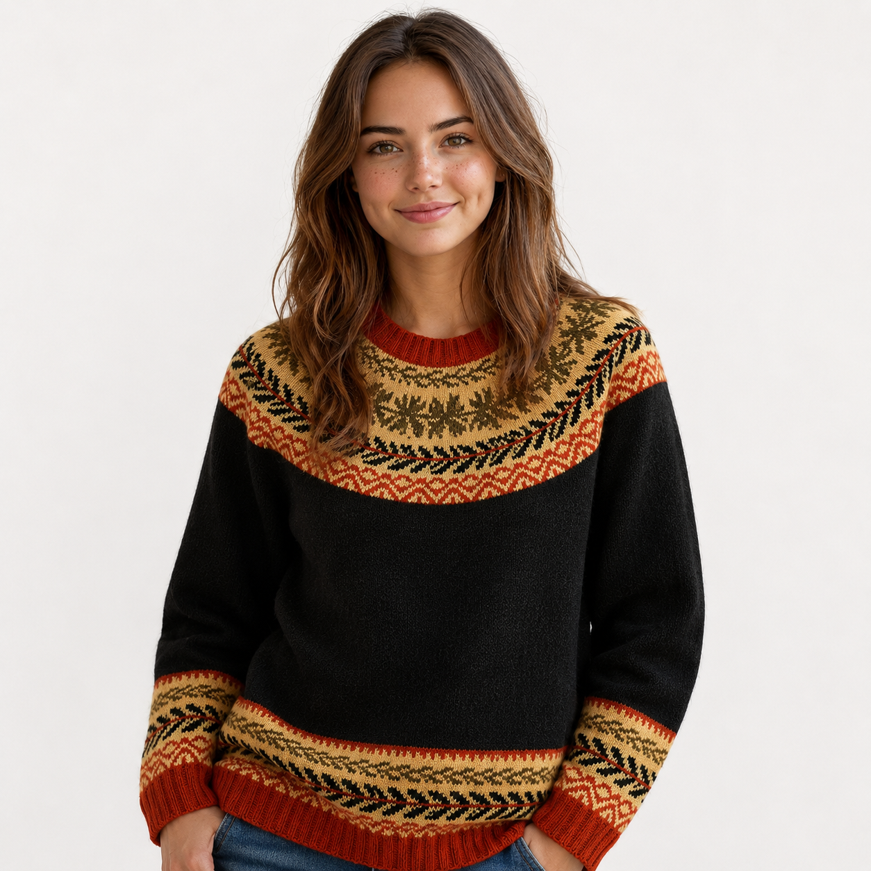 Karen | Classic Vintage Knit Sweater — Timeless Warmth, Retro Style
