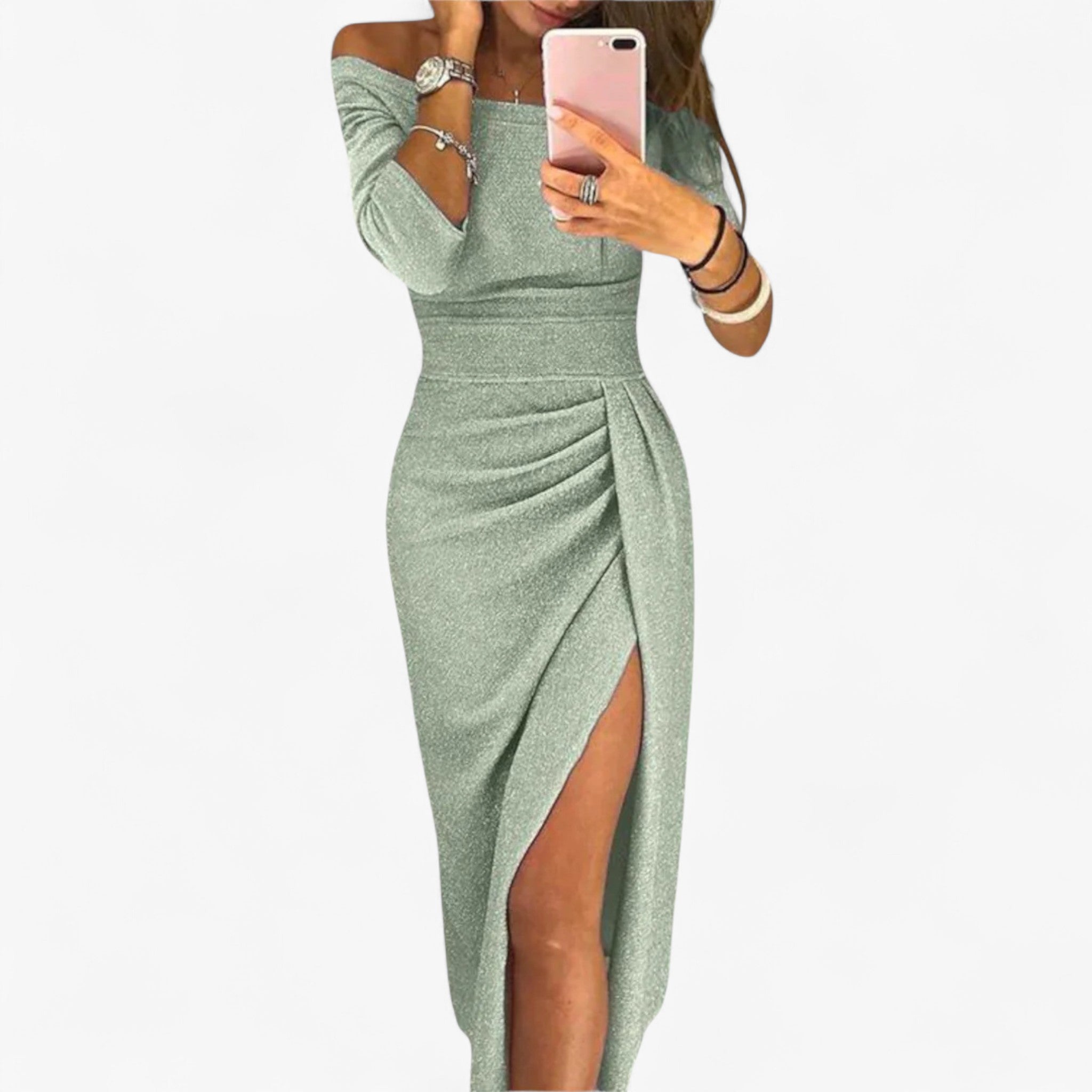 Alwinna – Elegant off-shoulder dress