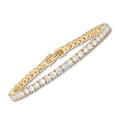 Lustra | Gold Moissanite Tennis Bracelet – Dazzling Brilliance
